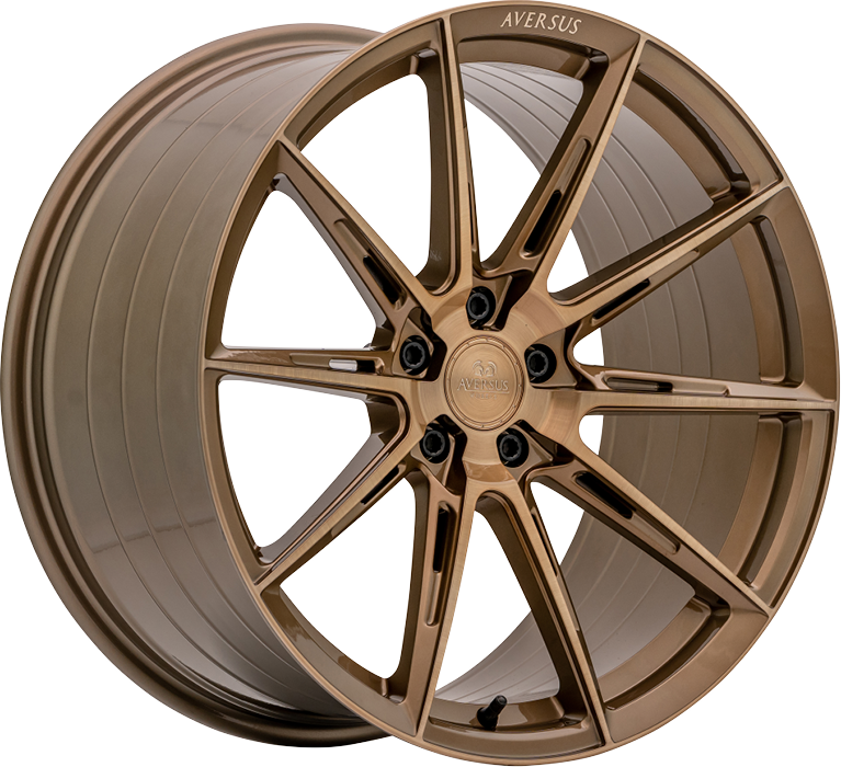 Aversus VOLCANO 20x9 ET32 5X112 Glanz-Bronze Gold-Gebürstet